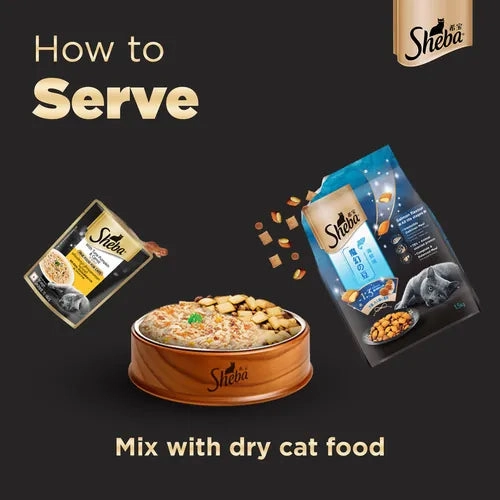 Sheba Tuna Pumpkin & Carrot In Gravy and Whiskas Tuna in Jelly Cat Wet Food Combo