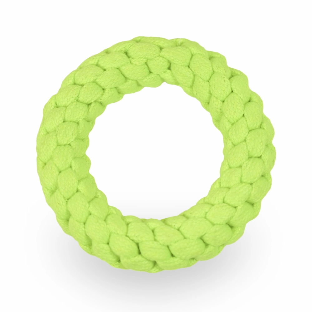 Skatrs Rope Ring Toy, Pet Vogue Bouncy Ball & Henlo Chicken Pops High Protein Treats Dog Combo