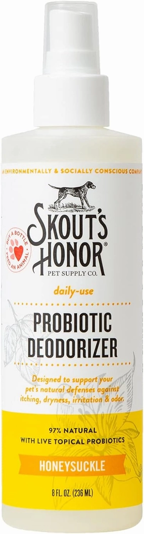 Skout's Honor Dog Probiotic Daily Use Honeysuckle Deodorizer 8 oz