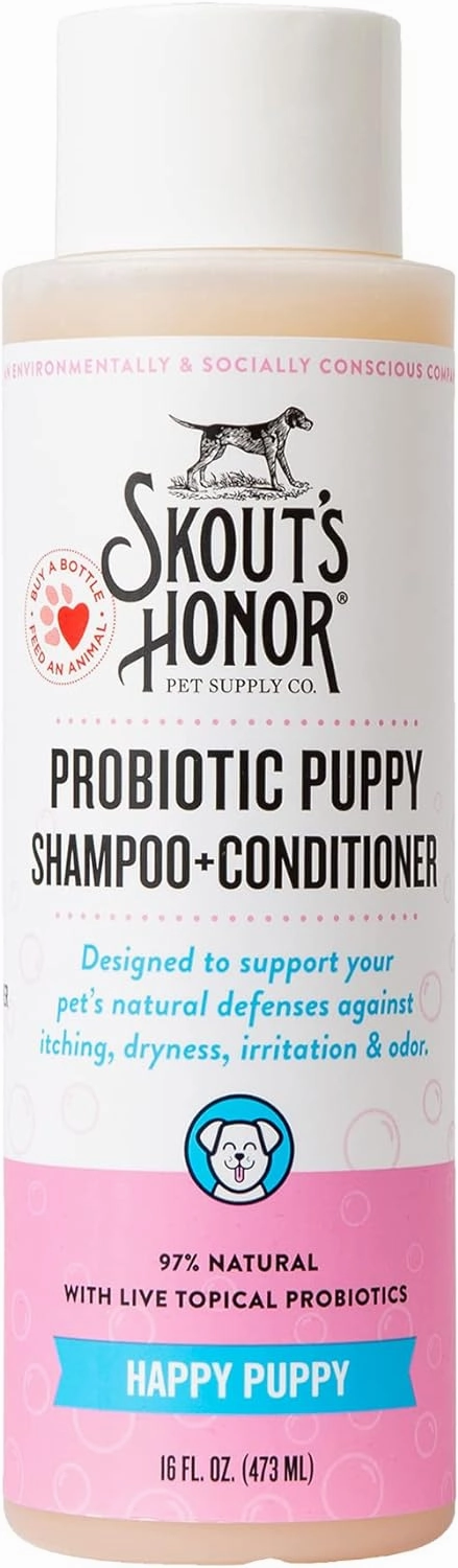 Skout's Honor Dog Probiotic Happy Puppy Shampoo   Conditioner 16 oz