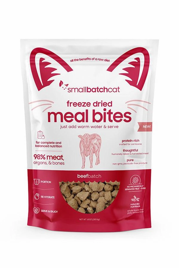 Small Batch Beef Bites Freeze Dried Cat Food