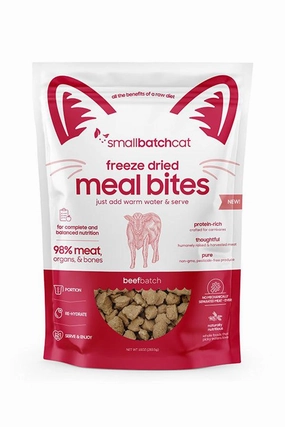 Small Batch Beef Bites Freeze Dried Cat Food