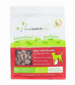 Small Batch Dog Super Booster Freeze Dried Beef Bites 7oz.