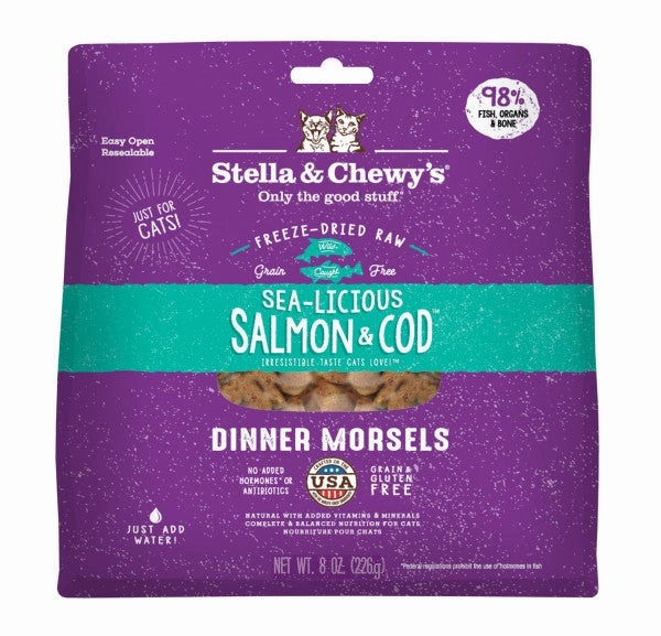 Stella & Chewy's Cat Freeze-Dried Sea-Licious Salmon & Cod