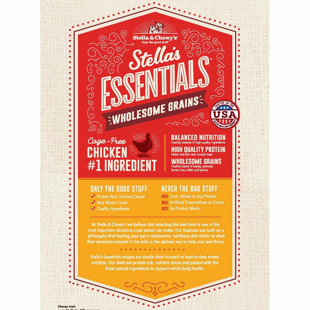 Stella & Chewy's Essentials Wholesome Grains Chicken & Ancient Grains Recipe