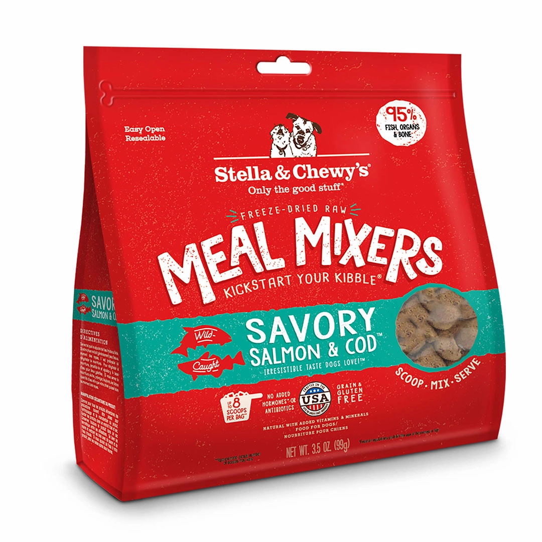 Stella & Chewy's Freeze-Dried Meal Mixers Savory Salmon & Cod