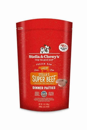 Stella and Chewy's Beef Patties Raw Dog Food, 12 lb