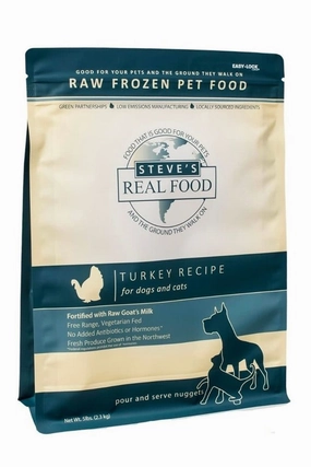 Steve's Real Food Turkey Nuggets Frozen Raw Food
