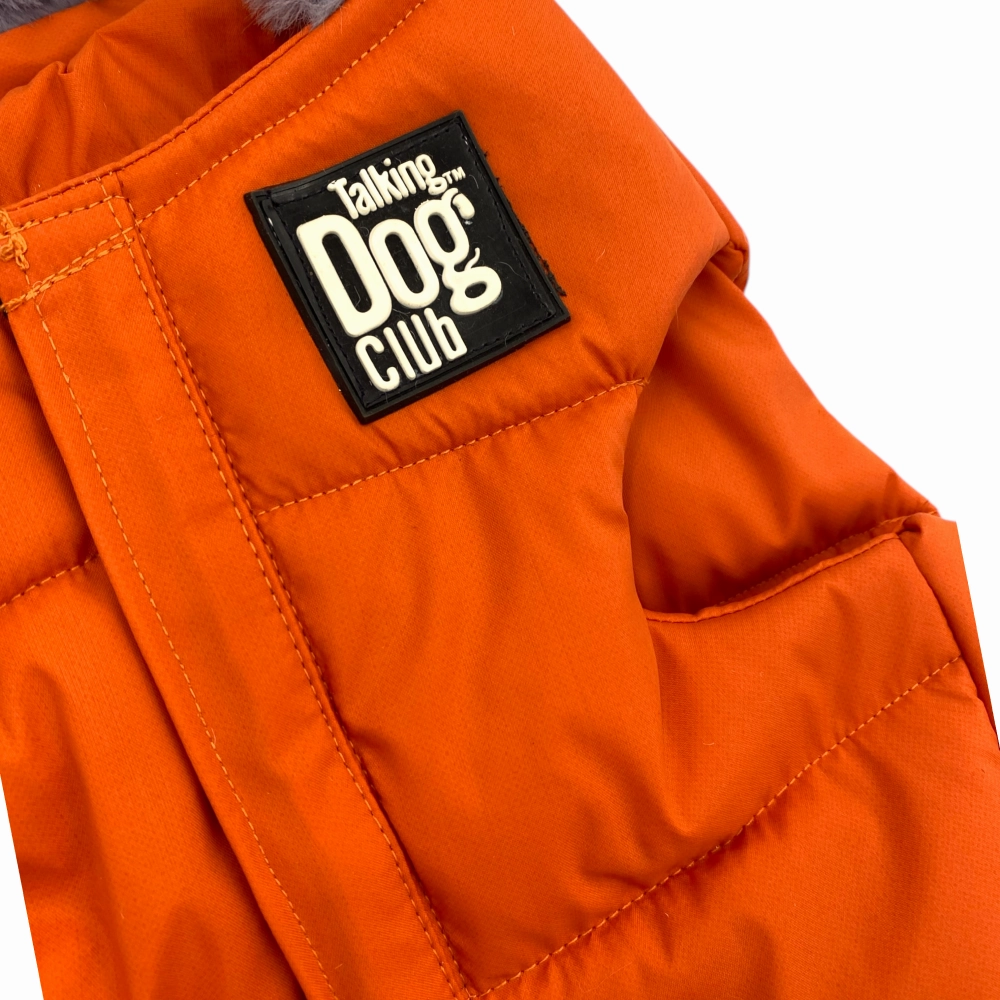 Talking Dog Club Bomber Jacks Hoodies for Dogs (Orange)