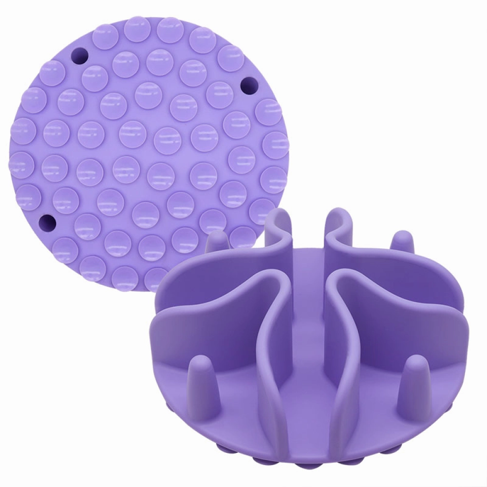 Talking Dog Club Slow Feeder Bowl Attachment for Dogs and Cats (Purple)