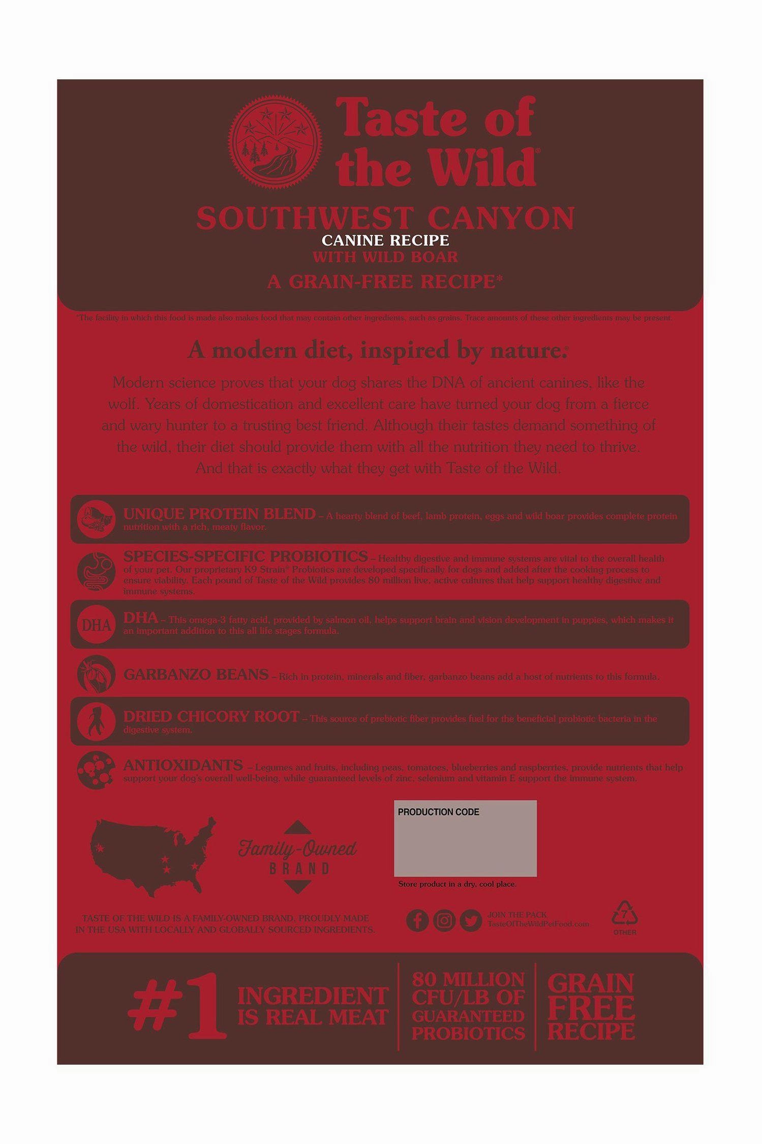 Taste of the Wild Southwest Canyon Dry Dog Food