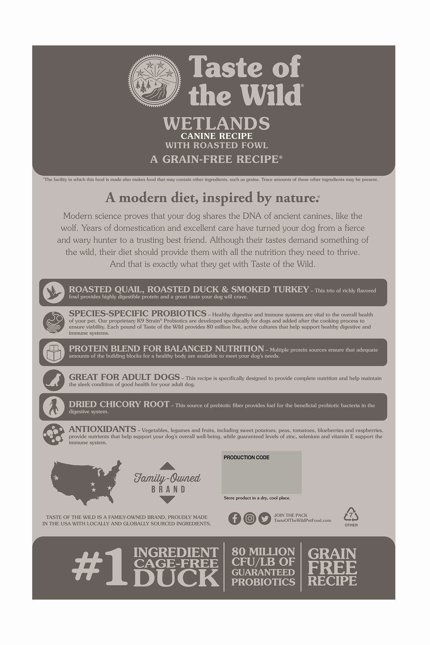 Taste of the Wild Wetlands Dry Dog Food