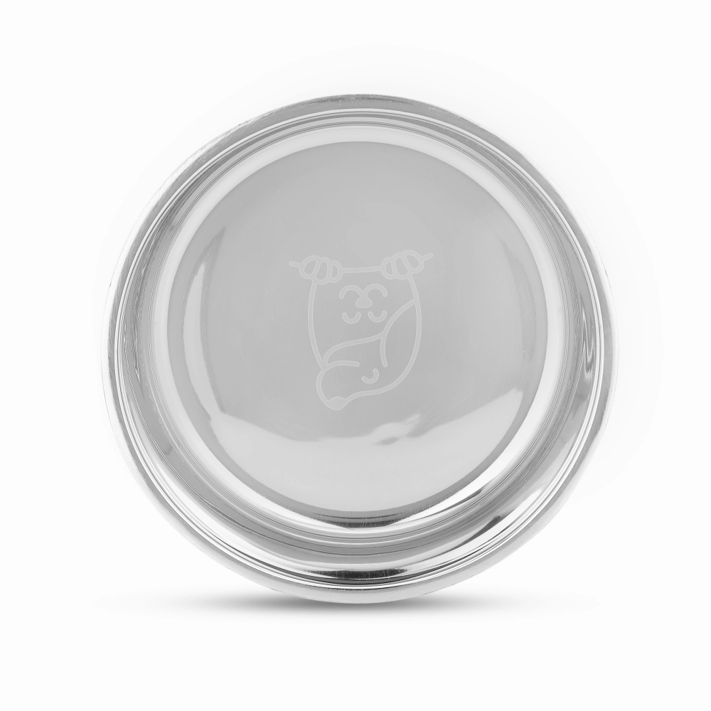 The Happy Lots Double Wall Bowl With Anti Skid Base for Dogs and Cats (Sky Blue)
