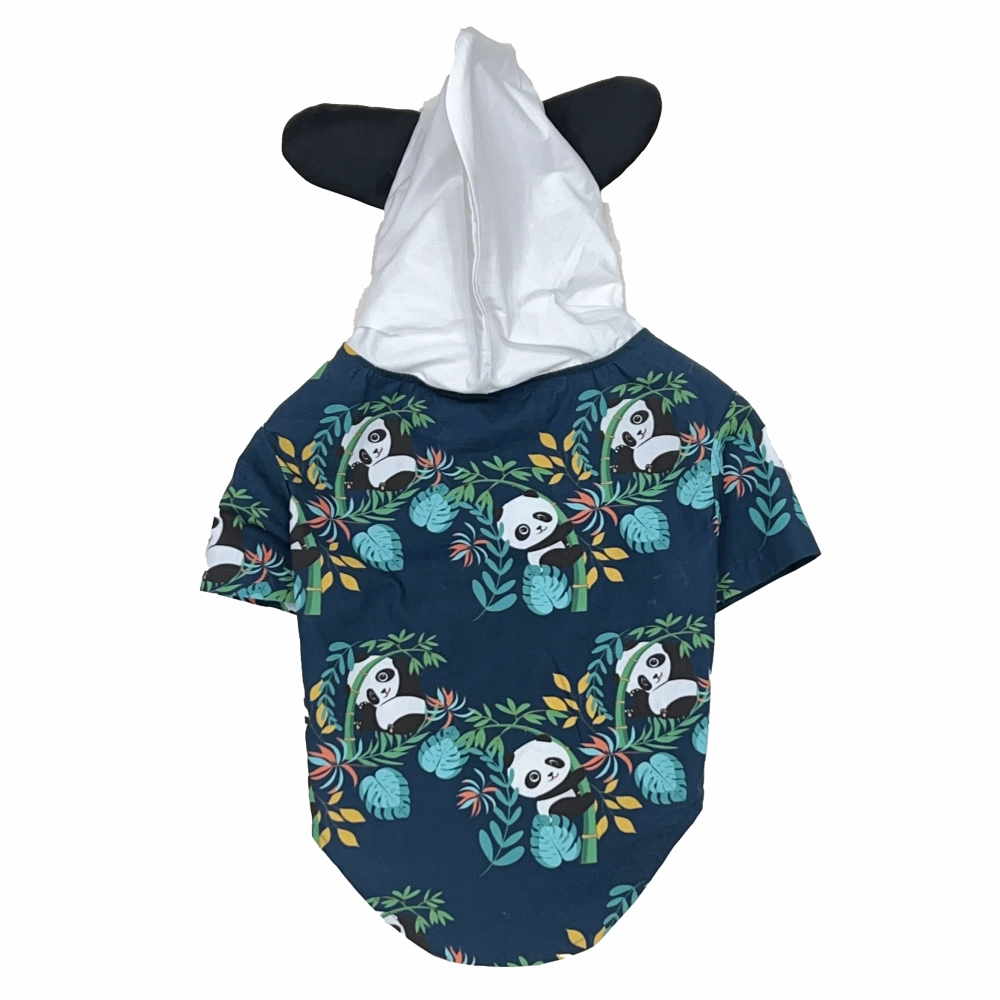 The Papaw Cartel Panda Hoodie With Ears Shirt for Dogs (Dark Green)