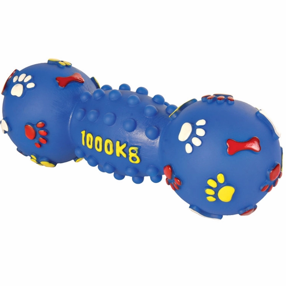 Trixie Dumbbell Shaped Vinyl Toy for Dogs (Blue)