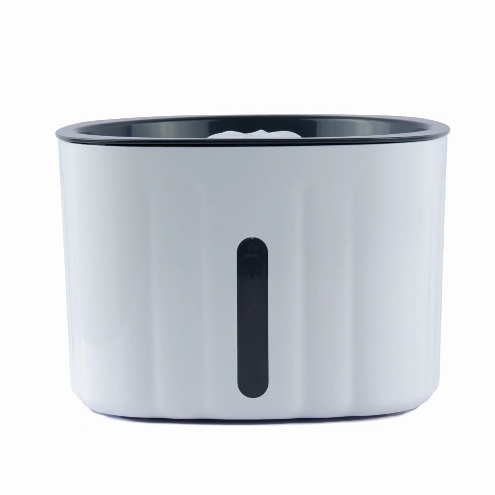Trixie Water Drinking Fountain Flower for Dogs and Cats (White and Grey)