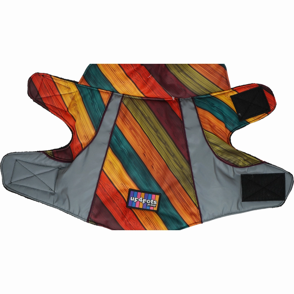 Up4pets Autumn Stripe Polyester Fleece Jackets for Dogs and Cats