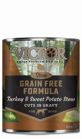 VICTOR Grain Free Formula Turkey & Sweet Potato Stew Cuts in Gravy for Dogs