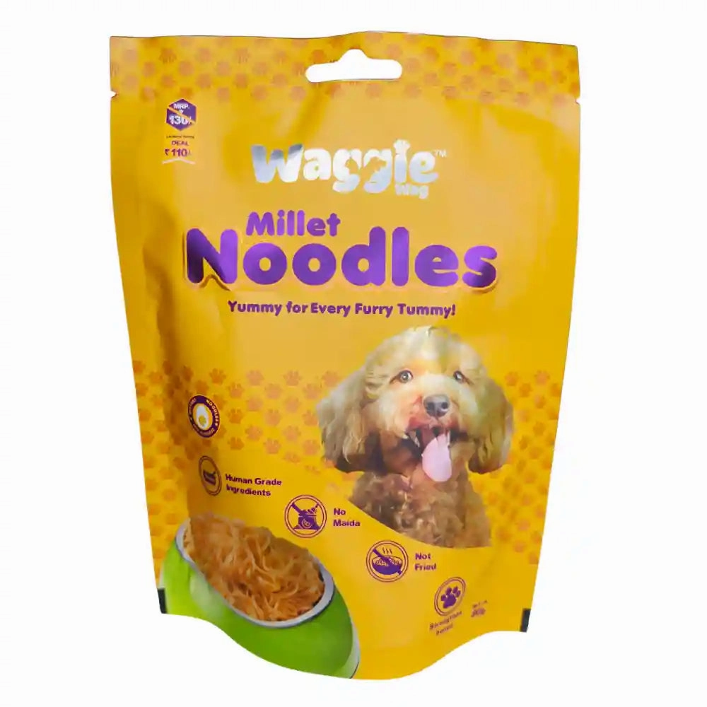 Waggie Wag Egg & Cheese Millet Noodles for Dogs