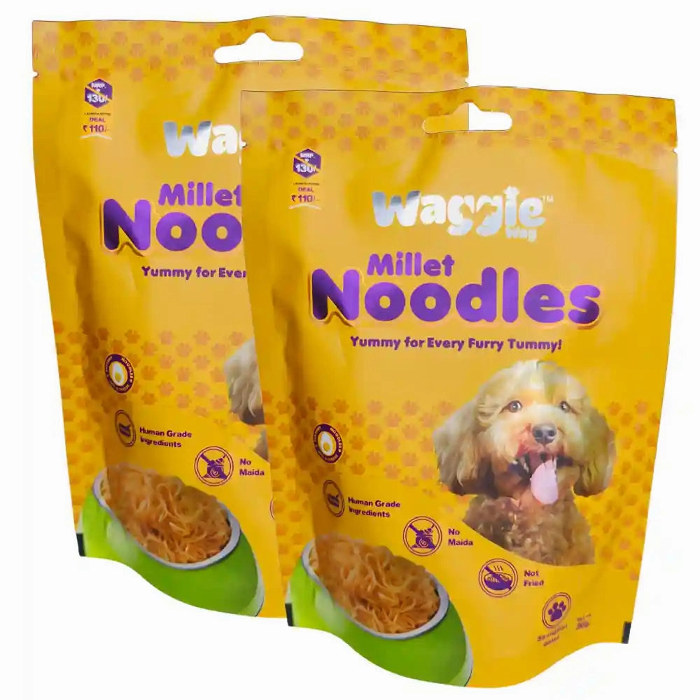 Waggie Wag Egg & Cheese Millet Noodles for Dogs