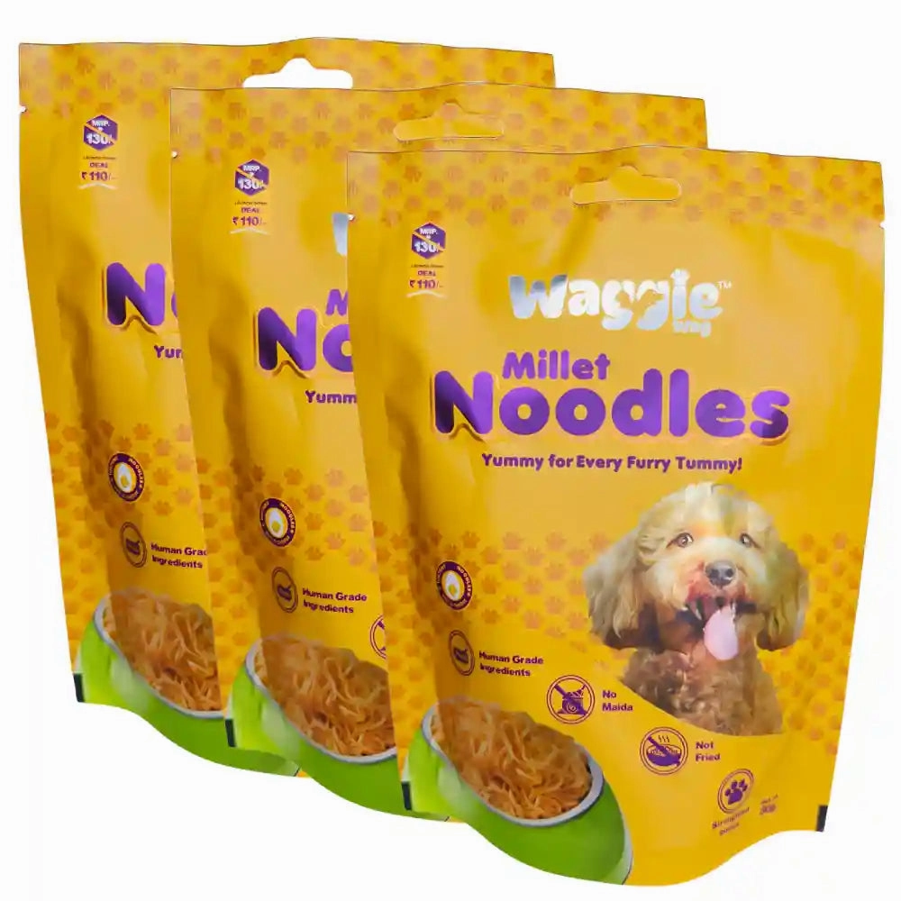 Waggie Wag Egg & Cheese Millet Noodles for Dogs