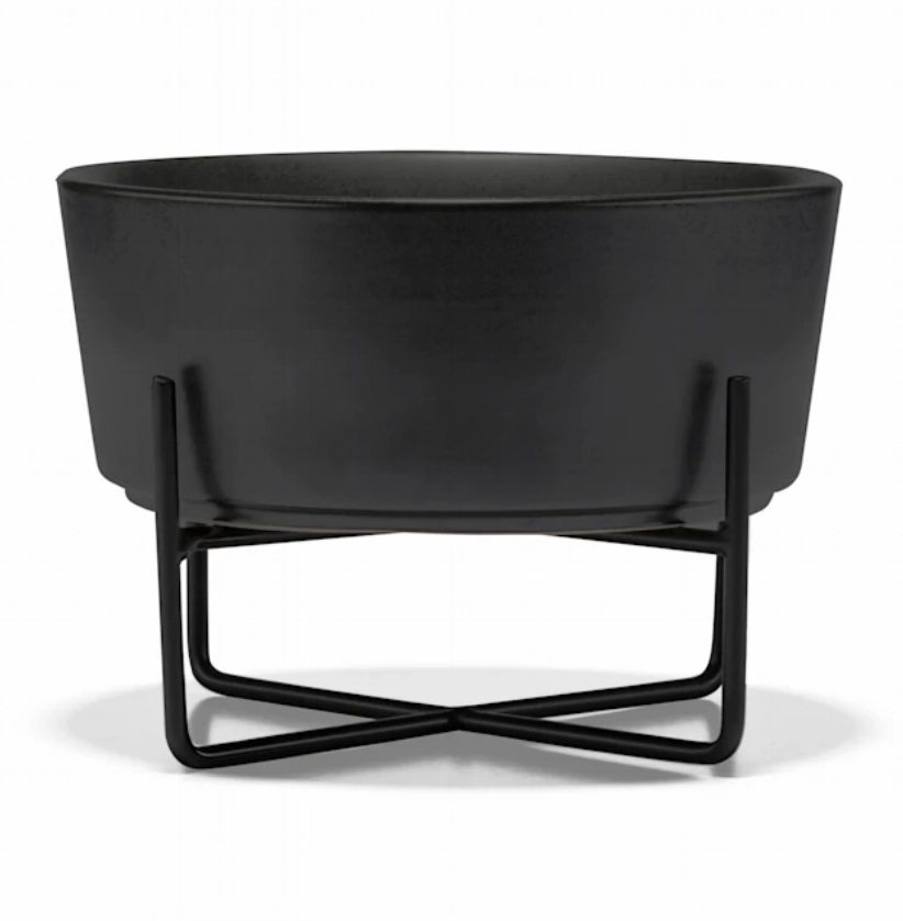 Waggo Simple Solid Dog Bowl   Stand