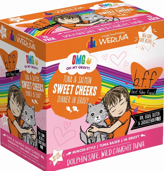 Weruva BFF OMG Tuna & Salmon Sweet Cheeks Pouch