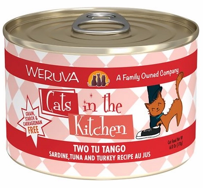 Weruva Cats in the Kitchen Two Tu Tango Sardine, Tuna & Turkey Au Jus