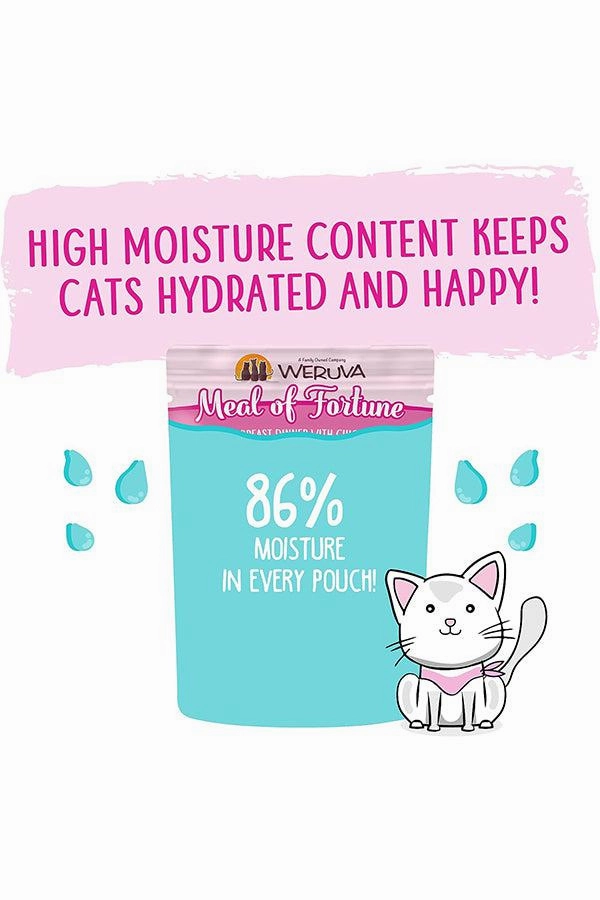 Weruva Slide N' Serve Meal of Fortune Chicken & Liver Wet Cat Food Pouch