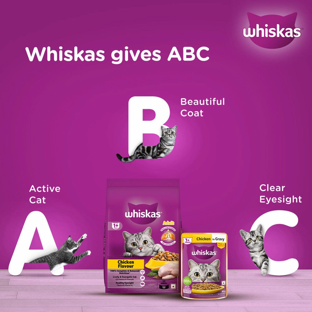 Whiskas Chicken Flavour Cat (Adult 1 ) Dry Food