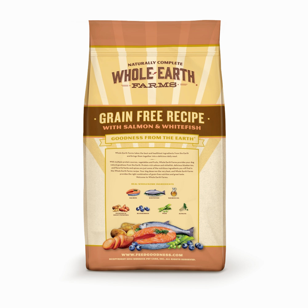 Whole Earth Farms Grain Free Recipe Salmon and Whitefish Dry Dog Food