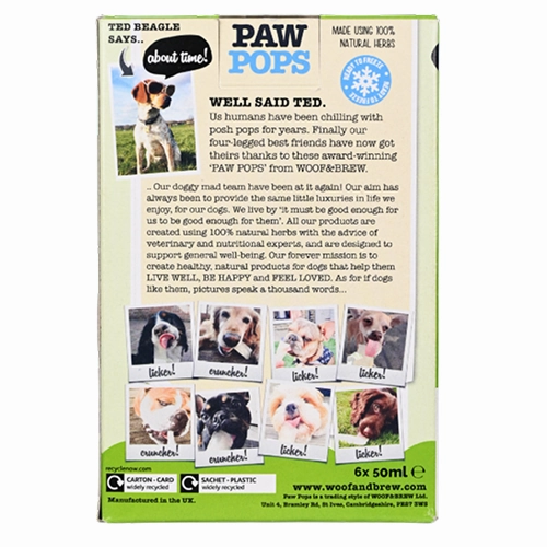 Woof & Brew Ice Paw Pops Dog Treat