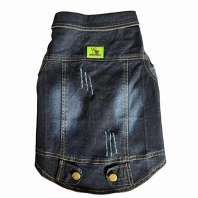 Woofiezz Denim Jackets for Dogs and Cats (Blue)