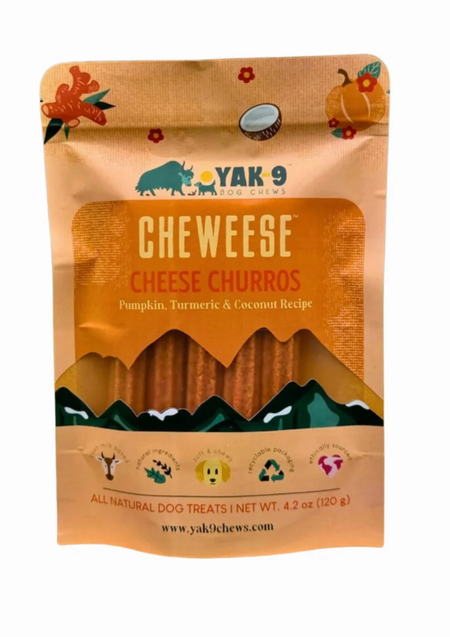 Yak-9 Cheweese Pumpkin, Turmeric & Coconut Churros 5 ct