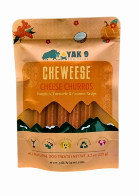 Yak-9 Cheweese Pumpkin, Turmeric & Coconut Churros 5 ct