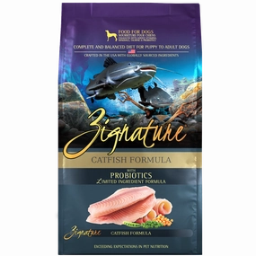 Zignature Catfish Formula Dry Dog Food, 25lb