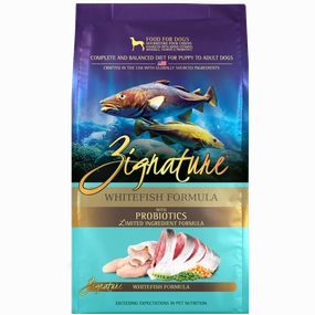 Zignature Whitefish Formula Dry Dog Food, 12.5lb
