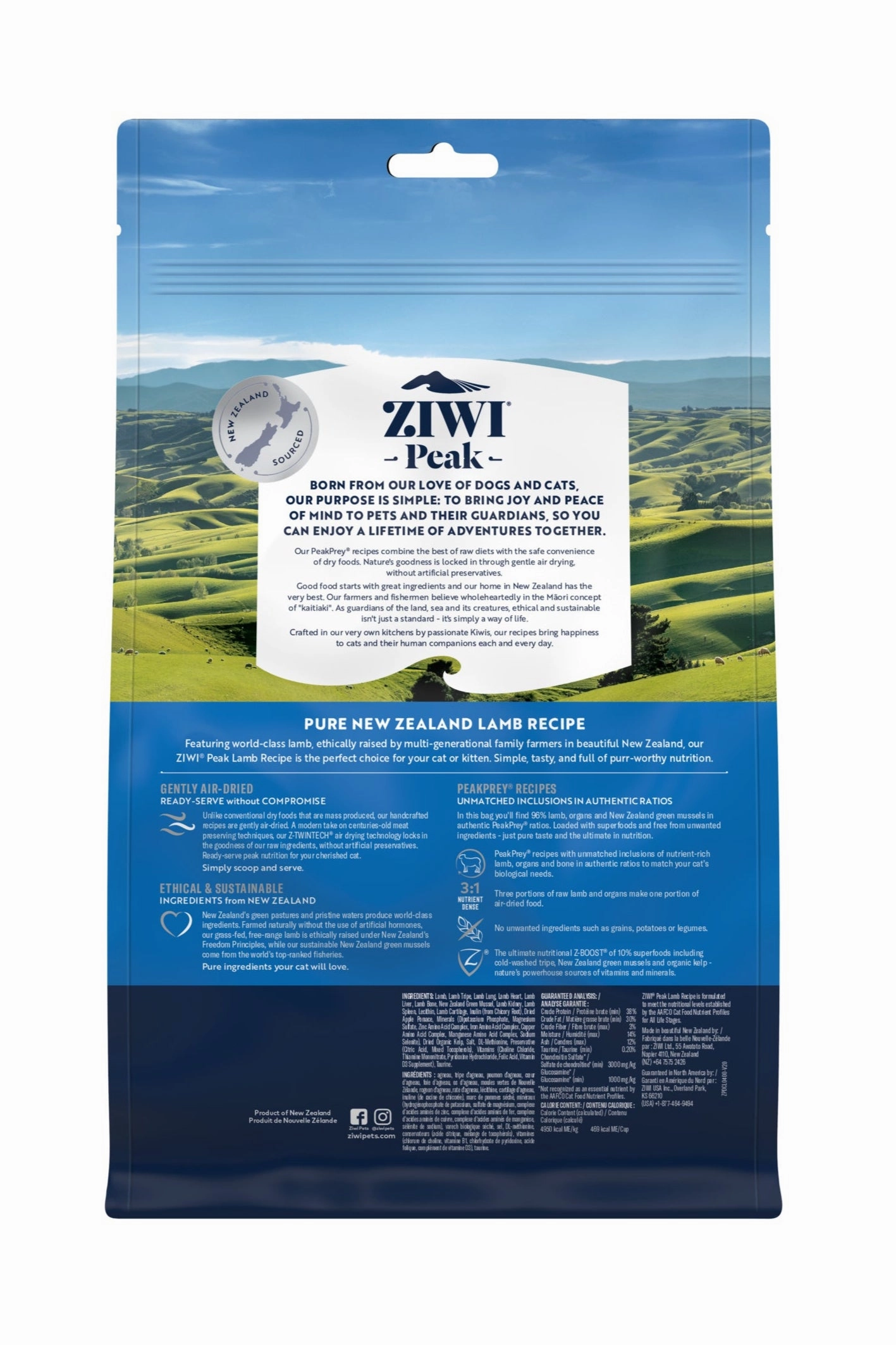 ZIWI Air Dried Lamb Cat Food