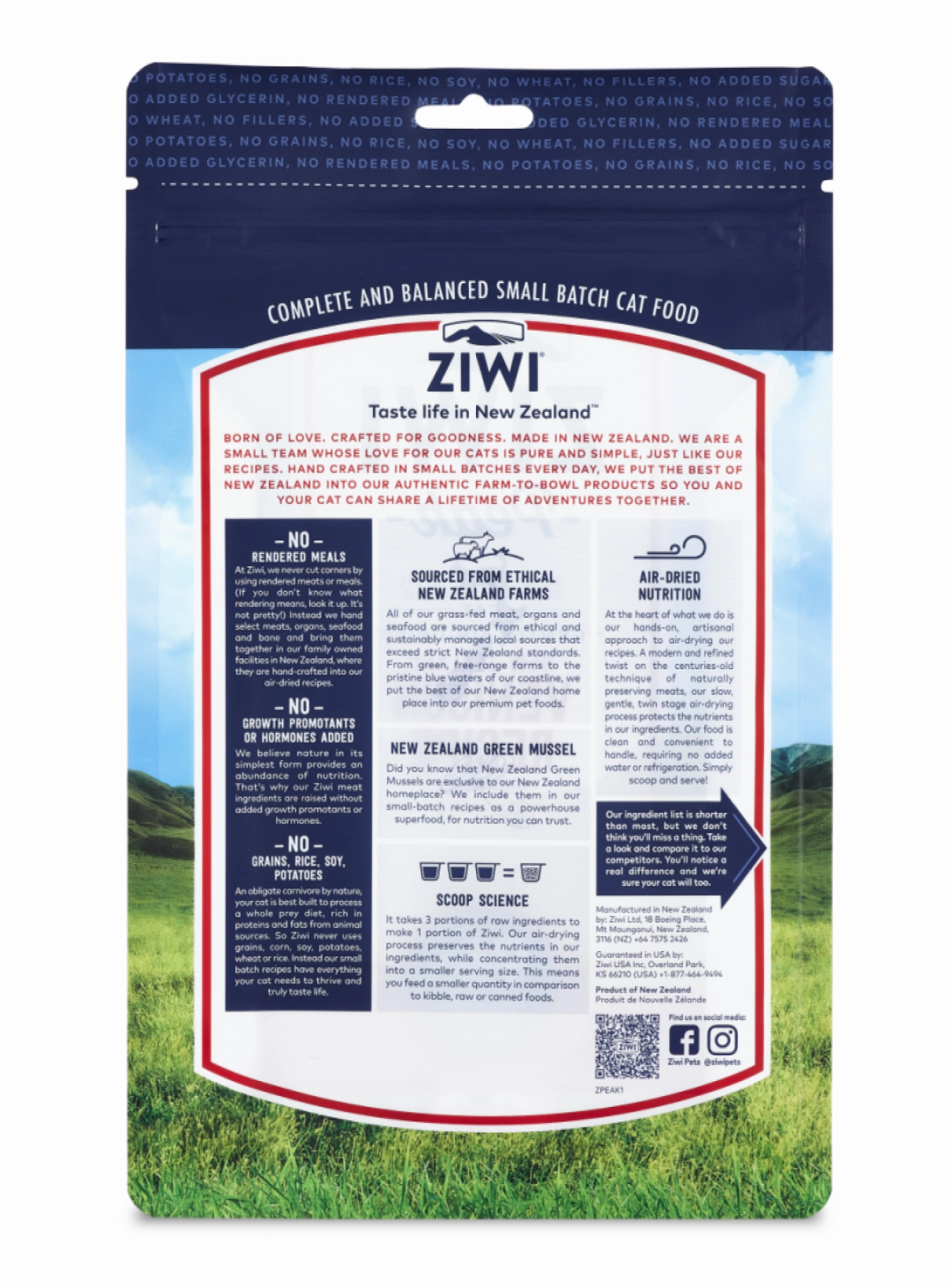 Ziwi Peak Air Dried Grain Free Cat Venison 14 oz.