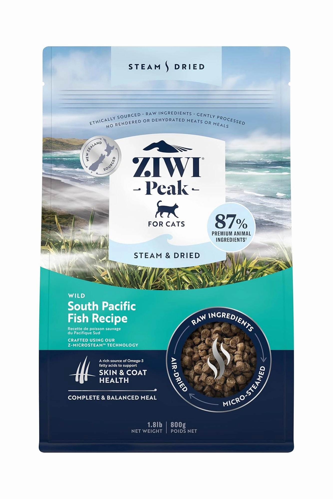ZIWI Steam Dried South Pacific Fish Cat Food